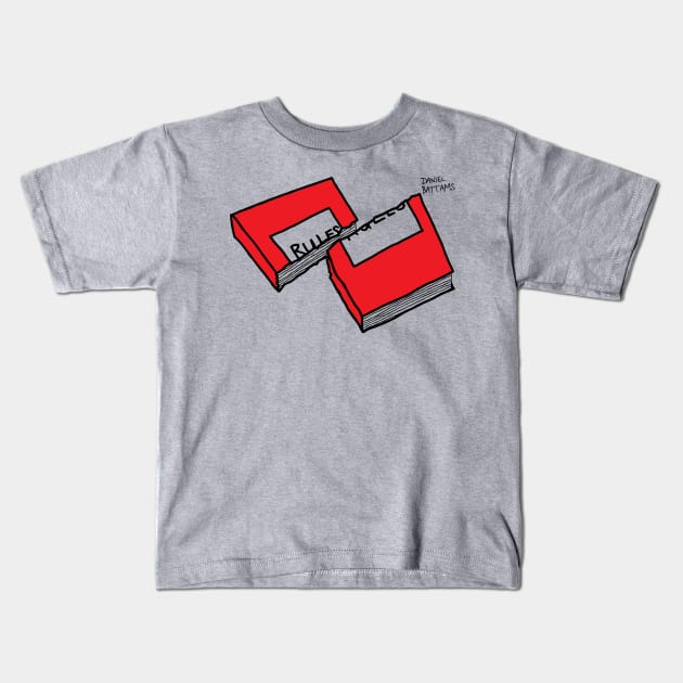 Rules Kids T-Shirt by DanielBattams